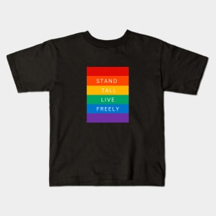 stand tall live freely Kids T-Shirt